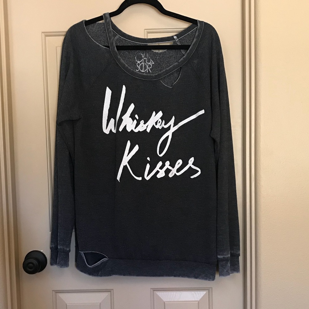 Chaser Whiskey Kisses Sweatshirt